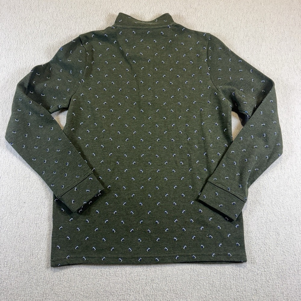 NWT Vineyard Vines Youth Boys XL Shirt Green Football All Over Print Quarter Zip - Picture 7 of 7